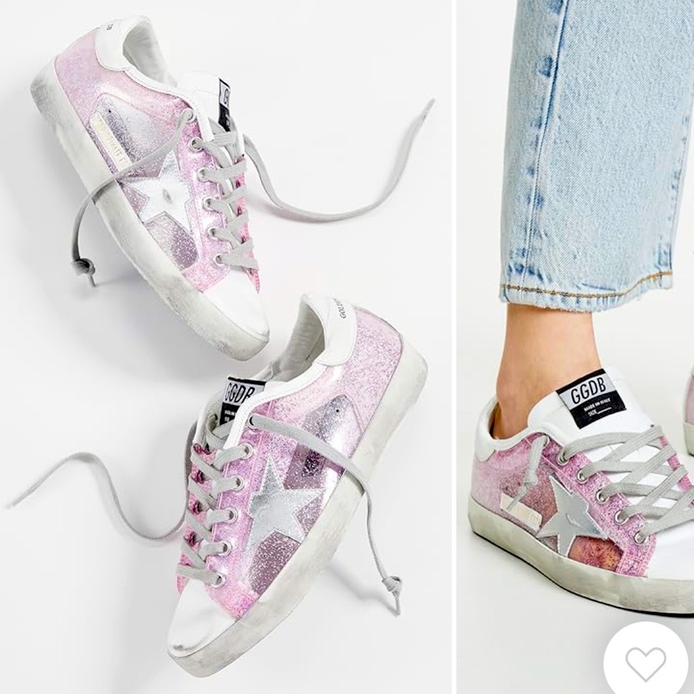 Golden Goose Superstar Pink Glittery Private Edition